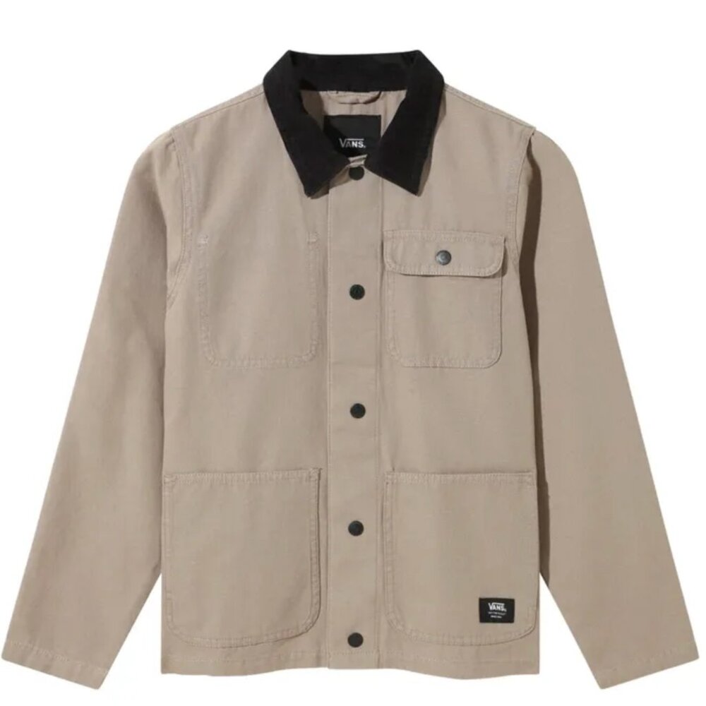 Vans Drill Jacket Khaki Brown and Black Size M